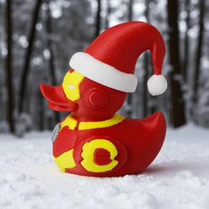 Vashine 3D Navidad <span class=keywords><strong>Iron</strong></span> <span class=keywords><strong>Man</strong></span> pato Juguetes Divertidos decoración del hogar caja ciega materiales ecológicos ventilador de mano artesanías de plástico creativas - Product Image 3