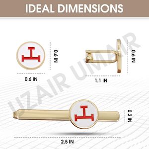 Nouvelle Tendance 2026 : Ensemble Maçonnique en Soie Tricotée (Cravate, Boutons de Manchette et Pince à Cravate) – Fabrication Usine – En Vente - Product Image 4
