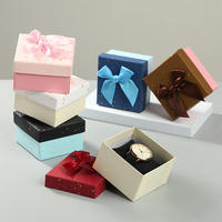 Cajas de Regalo Cuadradas Rígidas Reciclables de Lujo Personalizadas con Logotipo UV, Cinta de Mariposa y Tapa Creativa con Base para Joyería
