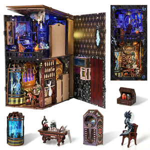 Puzzle en bois 3D personnalisé, écologique et luxueux sur le thème des monstres des profondeurs marines - Kit DIY pour un coin lecture miniature, décoration créative sur le thème <span class=keywords><strong>sous</strong></span>-<span class=keywords><strong>marin</strong></span> - Product Image 5