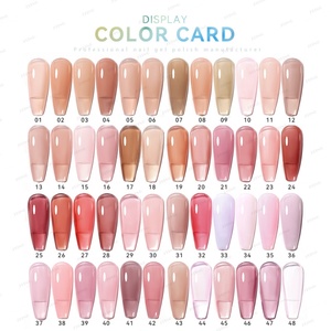 JTING Nuevo Diseño Popular de Verano, Set de Esmalte de Uñas en Gel de 48 Colores, Caja de Esmalte de Gel Transparente Rosa, Colección de Esmalte de Gel - Product Image 3