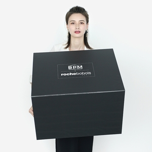 Customized <strong>Personalised</strong> Matte Black Postage Box Best Selling Fashion Magnetic Package Extra Large <strong>Gift</strong> <strong>Boxes</strong> - Product Image 2