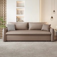 Canapé-lit pliant en tissu moderne peu encombrant multi-usages pour hôtel et chambre à coucher meubles de salon avec rangement