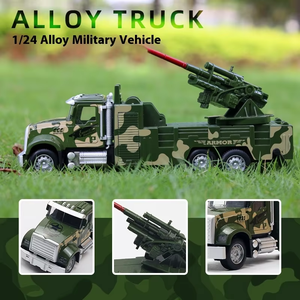 <span class=keywords><strong>Modellino</strong></span> Auto in <span class=keywords><strong>Scala</strong></span> <span class=keywords><strong>1</strong></span>:<span class=keywords><strong>24</strong></span> LASIVE TOYS, Camion dei Pompieri della Polizia Militare in Lega Pressofusa, Simulazione con Apertura Porte e Giunti Regolabili - Product Image 4