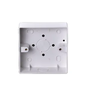 Boîte de jonction de câble de commutation électrique, en Pvc ignifuge, OEM de haute qualité, Type 86, lumière blanche, boîte de jonction de câble, échantillon disponible