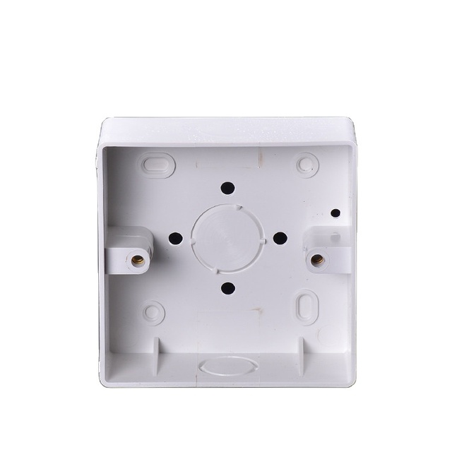 Available Sample High Quality OEM Electric Flame-retarded Pvc 86 Type White Light Wall Electrical Switch Cable Junction Box