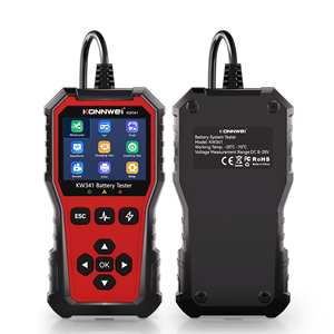 Tester Batteria Auto Moto Camion KONNWEI KW341 6V/12V/24V con Stampa Dati Guasto e Test Voltaggio Avvio - Strumento Diagnostico Caricabatterie Auto - Product Image 1