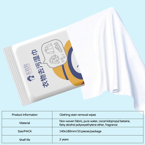 Toallitas Húmedas para Limpieza de Ropa, Envueltas Individualmente, Personalizadas al por Mayor, OEM ODM, 10 Piezas, Toallitas Húmedas para Quitar Manchas de Ropa - Product Image 5