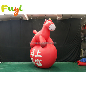 Caballo Inflable Personalizado de Diseño Nuevo 2026, Color Naranja, Simboliza el Éxito, para Decoración de Centros Comerciales y <span class=keywords><strong>Publicidad</strong></span> - Product Image 3