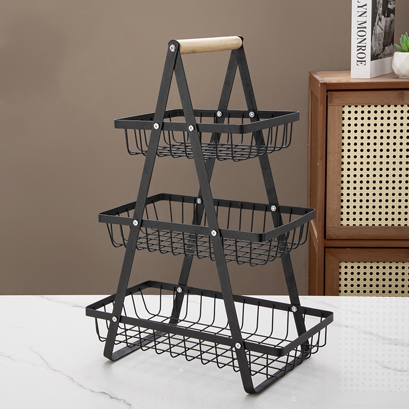 3-tiers Noir