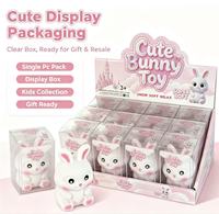 Jouet Squishy Lapin Mignon Super Doux en TPR à Rebond Lent, Jouet Anti-Stress Sensoriel en Forme d'Adorable Lapin, Toucher Lisse
