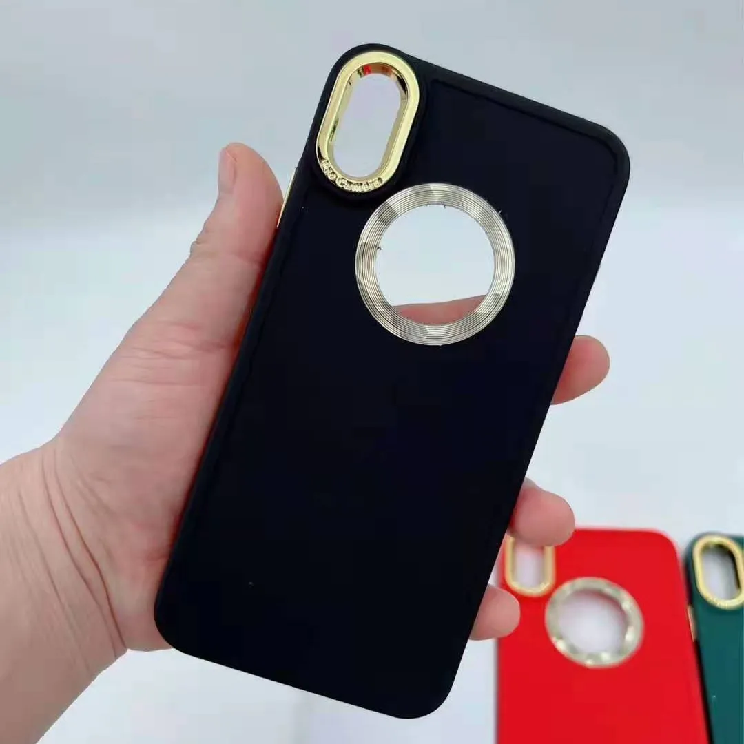 צבעי סוכריות באיכות גבוהה אלקטרוליטי רך TPU טלפון מקרה עבור iPhone 14 פרו מקס מראה לוגו טלפון מקרה