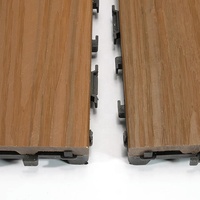 Dalles de terrasse en composite WPC imperméables pour balcon, jardin et patio, intérieur/extérieur