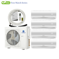 Système multi-split à inverter DC complet pour économie d'énergie, climatiseur central compact 5kW 7kW 8kW 10kW 12kW pour restaurant, commerce de détail, bureau