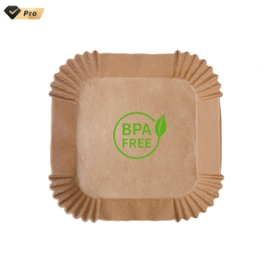 Feuilles de papier jetables personnalisées pour friteuse à air, 100 pièces, 150 feuilles de revêtements en papier antiadhésifs pour friteuse à air, 100 pièces sans BPA 7 - Product Image 1
