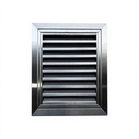 Grille de ventilation à persiennes pour tuyau d'évacuation, modèle 304, avec couvercle étanche à la pluie et à l'eau pour salle de bain, cuisine extérieure, air froid et chaud