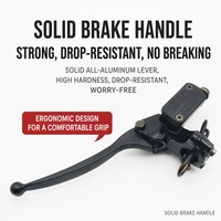 New Electric Motorcycle Brake Master Cylinder Upper Pump Disc Brake Lever Oil Pump Assembly Aluminum Alloy M8 M10 Left Right