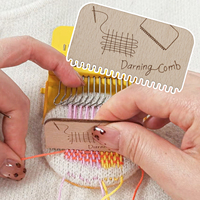 Kit de métier à tisser PatchMaker, nouvelle couleur, mini métier à tisser portable, outil de tissage pour la réparation rapide de couture, fournitures de couture artisanale (14 crochets)
