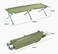 Lit de camping pliant avec sac de transport pour voyager lit de tente portable facile à installer lit de camping en plein air lit de tente pour adultes