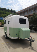 Caravane mobile mini RV en tôle galvanisée à vendre, possibilité de transporter une moto