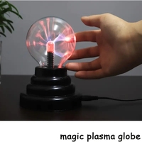 Livraison rapide 5 "12 pouces Plasma Ball Sphère électrostatique Magic avec papillon Byourle-grebyourle Green Light