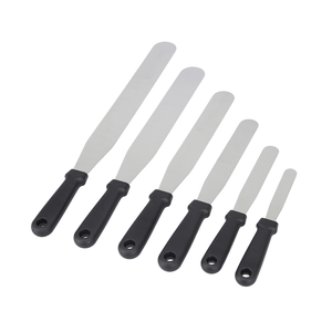 Spatola da cucina in acciaio inossidabile ad alta resistenza al calore spatola flessibile con manico in PP strumento per torte utensili per cottura e raschietto per pasticceria - Product Image 3