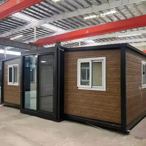 Casa Modular Moderna Impermeable de 2 Dormitorios, Cocina, Sala de Estar, Baño, Contenedor Portátil Expandible, Almacén, Patio - Product Image 1