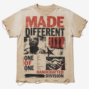เสื้อยืดผู้ชายทรงโอเวอร์ไซส์ ผ้าคอตตอนหนา 300GSM ล้างน้ำแล้ว ทรงบ็อกซี่ สั้น ตกแต่งลายเพชร สไตล์สตรีทแวร์ จากซัพพลายเออร์ - Product Image 1