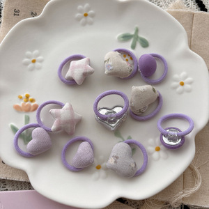 Joli élastique à cheveux fait main pour enfants, motif <span class=keywords><strong>pouce</strong></span>, pour filles - Product Image 4