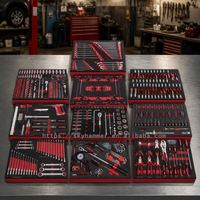 Ensemble d'outils de mécanicien professionnel de 491 pièces avec plateau en mousse EVA à 10 tiroirs et inserts, kit d'outils à douilles pour atelier de réparation automobile