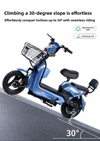 Vélo électrique urbain à pneus larges de 14 pouces, vélo électrique tout-suspendu pour la ville, 48V 350W 25 km/h, vélo électrique pour adultes