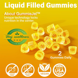 Đường freeturmeric Curcumin bổ sung nghệ Gummies với chiết xuất Hạt tiêu đen MCT dầu C8 C10 cải thiện khớp tiêu hóa - Product Image 5