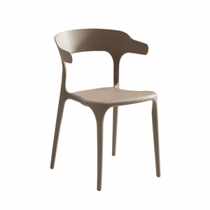 Silla <span class=keywords><strong>de</strong></span> <span class=keywords><strong>Comedor</strong></span> Minimalista Moderna <span class=keywords><strong>de</strong></span> Plástico PP, Ligera, Apilable y Ecológica <span class=keywords><strong>para</strong></span> Interiores/Exteriores, Sala <span class=keywords><strong>de</strong></span> Estar, <span class=keywords><strong>Terraza</strong></span> - Product Image 3