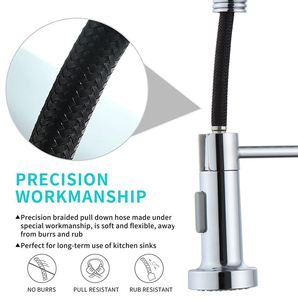 Leelongs 360 <span class=keywords><strong>Robinet</strong></span> Pivotant Chrome <span class=keywords><strong>2</strong></span> Fonctions Tête <span class=keywords><strong>de</strong></span> Pulvérisation Eau Chaude-Froide <span class=keywords><strong>Robinet</strong></span> <span class=keywords><strong>de</strong></span> Cuisine en Acier Inoxydable - Product Image 3