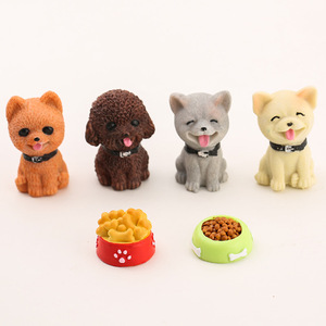 Figuras de Perros de Resina, Miniaturas de Animales para Escritorio, Adornos Decorativos, Modelo de Juguete Coleccionable - Product Image 3