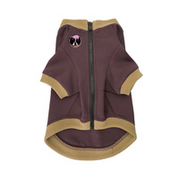 Vêtement décontracté pour chien avec fermeture éclair, motif musical personnalisé, col côtelé confortable, manches courtes, tenue pour chiot – Fournisseur d'usine