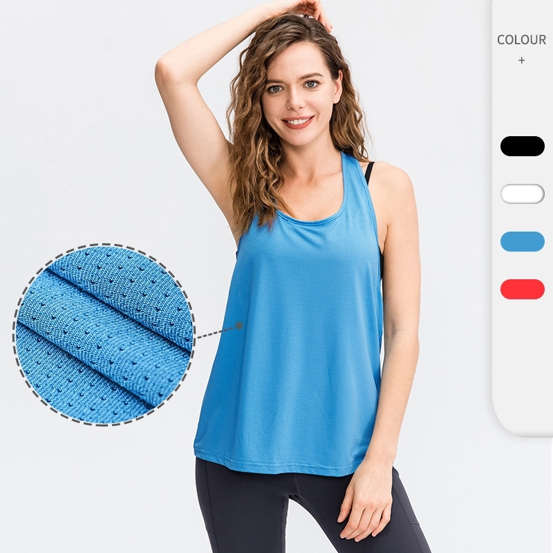 Custom Logo Wear Sleeveless Fitness Workout Clothing Active Wear Ladies Yoga Vest Tank Top Gym Tank Top Women's Tank Tops