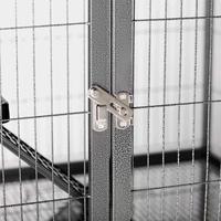 Cage pour frettes en fer noir économique, design carré écologique, pour petits animaux, chats et hamsters