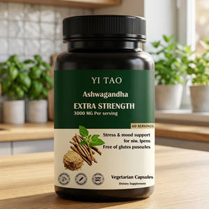 Ashwagandha haute puissance 3000mg 60 capsules végétariennes Complément alimentaire naturel pour hommes Fournit de l'énergie 2 doses - Product Image 1