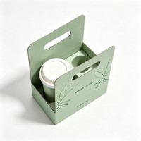 Support en papier pour tasses à café en gros, imprimé avec logo personnalisé, design exclusif, support de tasses à café à emporter, plateau porte-tasses à café, vente chaude
