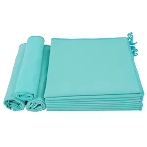 Factory Directly Offer Green Antibacterial Polish Glass Cloth OEM Serving Microfiber Suede Glass Cloths