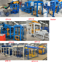 Machine automatique de fabrication de briques en béton Dingxie QT4-25 à entraînement électrique et pression hydraulique pour la construction de maisons en Afrique