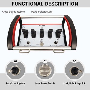 Manette de commande électrique sans fil pour engins de construction, télécommande hydraulique - Product Image 5