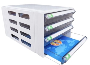 Stylish <strong>Document</strong> Organizer Cabinet Desktop <strong>Storage</strong> <strong>Box</strong>, Office Desk Organizer - Product Image 3