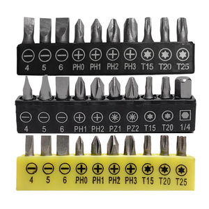 Drill <b>Bit</b> <b>Set</b> 1/4 Hex Shank Torx Phillips Flathead Steel <b>Bits</b> For Electric <b>Screwdriver</b> And Cordless Drill - Product Image 2