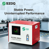 Estabilizador de Voltaje Servo Automático SZDQ SVC TND 5000VA, Regulador de Voltaje CA, Entrada Amplia de 160-260V, Pantalla Digital de 220V