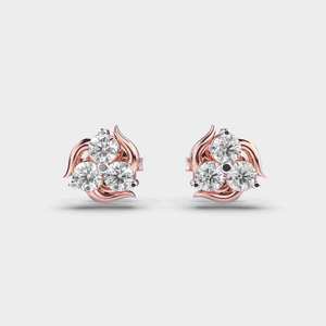 Élégantes boucles d'oreilles à clous en diamant en argent sterling 925, bijoux raffinés pour mariage, anniversaire, élégance au quotidien - Product Image 4