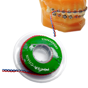 Dental 1040 O-Ring Elástico Dois Tons Cadeia De Poder De Borracha Aberto/Fechado/Tipo de Continus para Ortodontia Consumíveis - Product Image 1