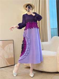 Nouvelle Collection PY 2026 – Robe Plissée Élégante Miyake Grande Taille – Vêtement Fluide et Flatteur pour Femmes – Vente en Gros - Product Image 2