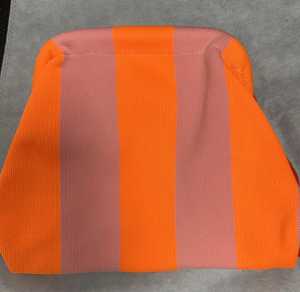 2024 moda örme debriyaj çizgili bayan yemeği çantası eğlence büyük kapasiteli kozmetik çantası - Product Image 5